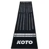 KOTO - Tapis Checkout Noir 285 x 60 cm + Oche Incl. Indicateur de Score Tapis de Fléchettes