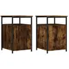 vidaXL Tables de chevet 2 pcs chêne fumé 40x42x60 cm bois d'ingénierie
