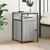 vidaXL Table de chevet sonoma gris 40x42x60 cm bois d'ingénierie
