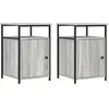vidaXL Tables de chevet 2 pcs sonoma gris 40x42x60cm bois d'ingénierie