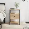 vidaXL Table de chevet chêne sonoma 40x42x56 cm bois d'ingénierie