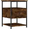 vidaXL Table de chevet chêne fumé 40x42x56 cm bois d'ingénierie