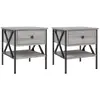 vidaXL Tables de chevet 2 pcs sonoma gris 40x42x45 cm bois ingénierie