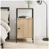 vidaXL Table de chevet chêne sonoma 41x31x80 cm bois d'ingénierie