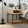 vidaXL Table de chevet chêne sonoma 40x41x50 cm bois d'ingénierie