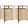 vidaXL Tables de chevet 2pcs chêne sonoma 40x42x60cm bois d'ingénierie
