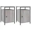 vidaXL Tables de chevet 2 pcs sonoma gris 40x42x60cm bois d'ingénierie