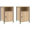 vidaXL Tables de chevet 2pcs chêne sonoma 40x42x60cm bois d'ingénierie