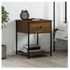 vidaXL Table de chevet chêne marron 44x45x58 cm bois d'ingénierie
