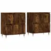 vidaXL Buffets 2 pcs chêne fumé bois d'ingénierie