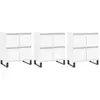 vidaXL Buffets 3 pcs Blanc Bois d'ingénierie