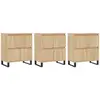 vidaXL Buffets 3 pcs Chêne sonoma Bois d'ingénierie