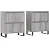 vidaXL Buffets 3 pcs Sonoma gris Bois d'ingénierie
