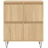 vidaXL Buffets 2 pcs chêne sonoma bois d'ingénierie