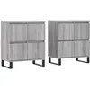 vidaXL Buffets 2 pcs sonoma gris bois d'ingénierie