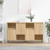 vidaXL Buffets 2 pcs chêne sonoma bois d'ingénierie
