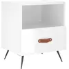 vidaXL Tables de chevet 2 pcs blanc brillant 40x35x47,5 cm