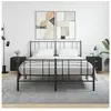 vidaXL Tables de chevet 2 pcs noir 40x35x47,5 cm bois d’ingénierie
