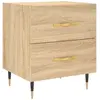 vidaXL Table de chevet chêne sonoma 40x35x47,5 cm bois d’ingénierie