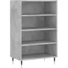 vidaXL Buffet haut gris béton 57x35x90 cm bois d'ingénierie