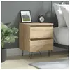 vidaXL Table de chevet chêne sonoma 40x35x50 cm bois d’ingénierie