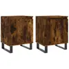 vidaXL Tables de chevet 2 pcs chêne fumé 40x30x50 cm bois d'ingénierie