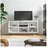 vidaXL Meuble TV blanc 103,5x30x50 cm bois d'ingénierie