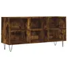 vidaXL Meuble TV chêne fumé 103,5x30x50 cm bois d'ingénierie