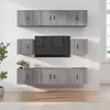 vidaXL Ensemble de meubles TV 8 pcs Sonoma gris Bois d'ingénierie