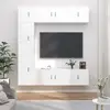 vidaXL Ensemble de meubles TV 7 pcs Blanc Bois d'ingénierie