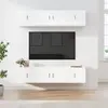 vidaXL Ensemble de meubles TV 6 pcs Blanc Bois d'ingénierie