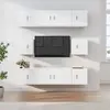vidaXL Ensemble de meubles TV 8 pcs Blanc Bois d'ingénierie