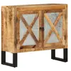 vidaXL Buffet 80x30x71 cm bois de manguier brut massif et métal