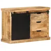 vidaXL Buffet 80x30x55 cm bois de manguier brut massif