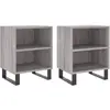 vidaXL Tables de chevet 2 pcs sonoma gris 40x30x50cm bois d'ingénierie