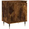 vidaXL Tables de chevet 2 pcs chêne fumé 40x30x50 cm bois d'ingénierie