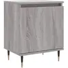 vidaXL Table de chevet sonoma gris 40x30x50 cm bois d'ingénierie