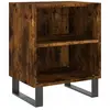 vidaXL Table de chevet chêne fumé 40x30x50 cm bois d'ingénierie