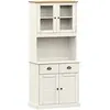 vidaXL Buffet haut VIGO blanc 78x40x175 cm bois massif de pin