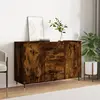vidaXL Buffet chêne fumé 104x35x70 cm bois d'ingénierie