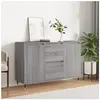 vidaXL Buffet sonoma gris 104x35x70 cm bois d'ingénierie