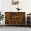 vidaXL Buffet chêne fumé 104x35x70 cm bois d'ingénierie