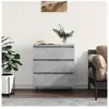 vidaXL Buffet Gris béton 60x35x70 cm Bois d'ingénierie