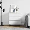 vidaXL Buffet Blanc 60x35x70 cm Bois d'ingénierie