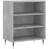 vidaXL Buffet gris béton 57x35x70 cm bois d'ingénierie