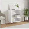 vidaXL Buffet blanc 57x35x70 cm bois d’ingénierie