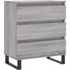 vidaXL Buffet Sonoma gris 60x35x70 cm Bois d'ingénierie