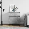 vidaXL Buffet Gris béton 60x35x70 cm Bois d'ingénierie