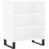 vidaXL Buffet blanc brillant 57x35x70 cm bois d'ingénierie