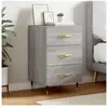 vidaXL Table de chevet sonoma gris 40x40x66 cm bois d'ingénierie
